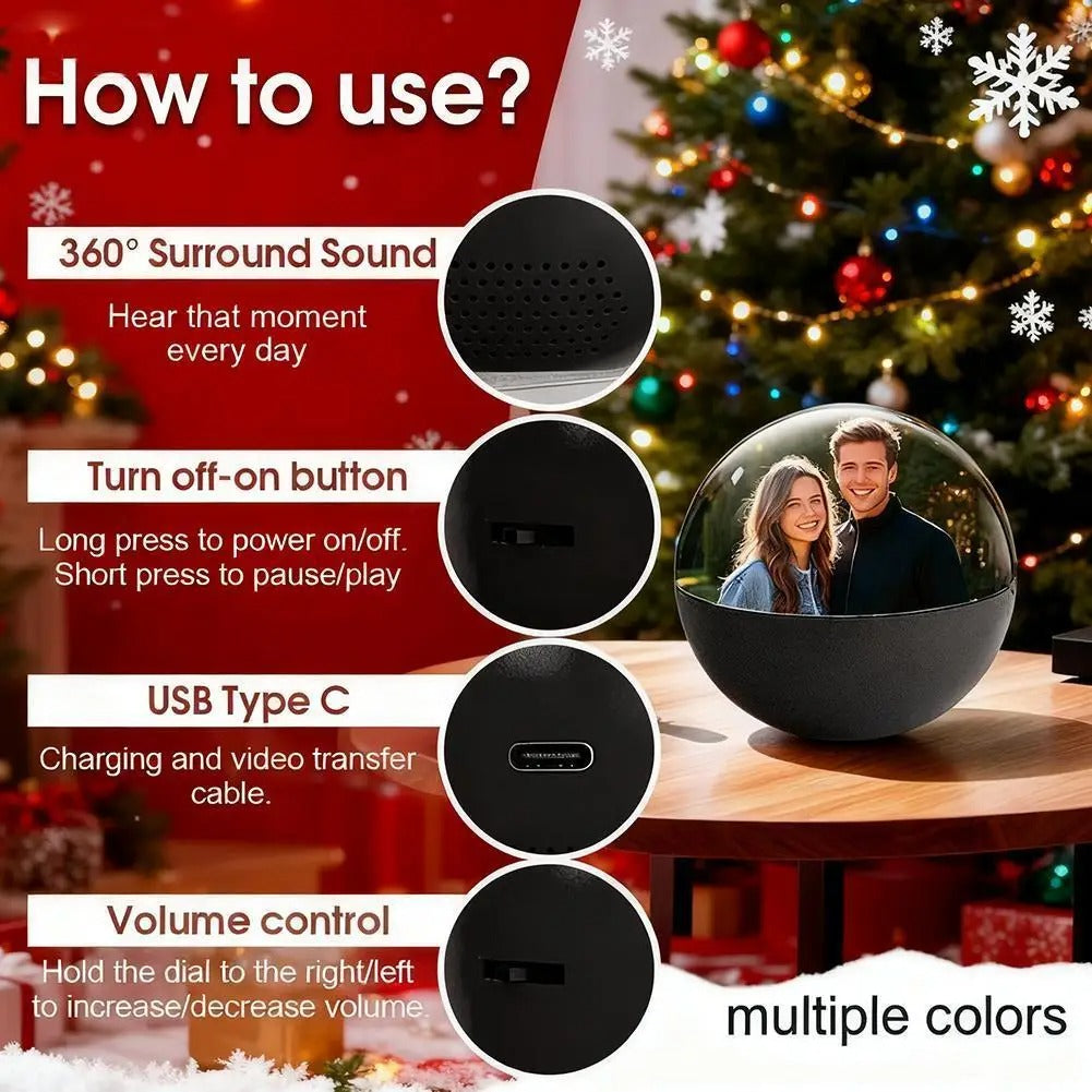 Christmas Photo Ball Ornament